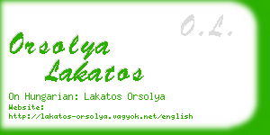 orsolya lakatos business card